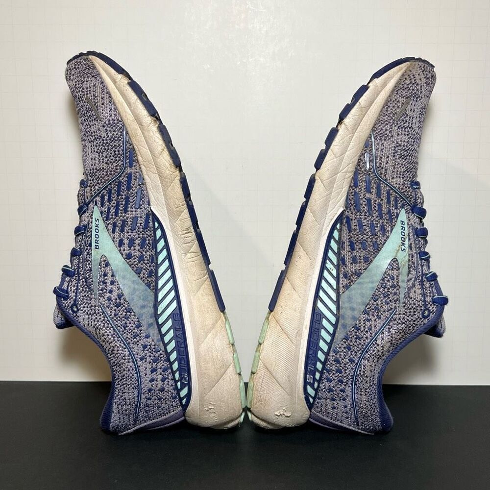 Womens BROOKS Adrenaline GTS 21 Purple Running Shoes / Size 8 Medium - Picture 6 of 9